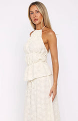 Slay Today Halter Top Cream