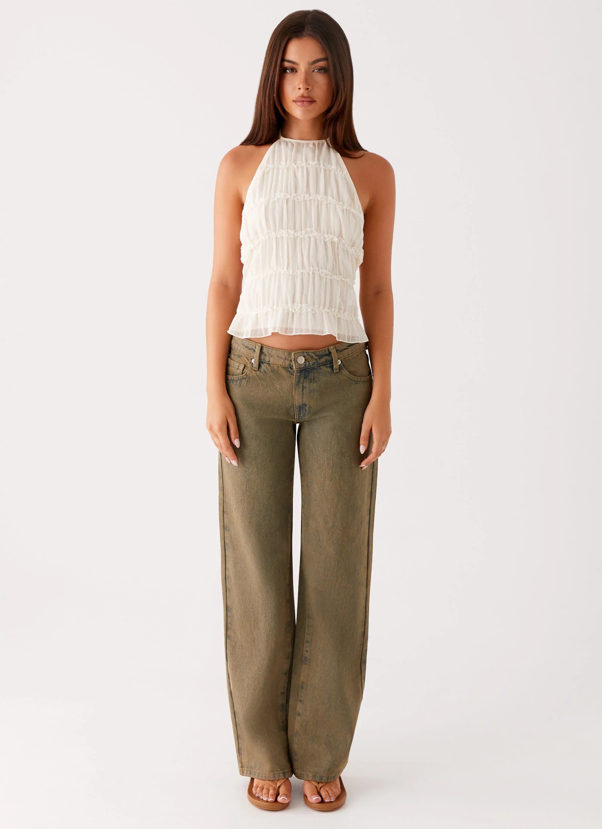 Bennie Halter Top - Ivory